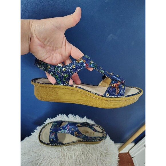 Women's Alegria PG Lite KEN-158 Leather Sandals Humming Bird Mosaic Theme US 8 - Picture 11 of 11